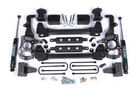 21-24 Ford F-150 2WD 6 Inch Lift Kit 4 Inch Rear Lift Block Spacer Front Fox Adv Series Rear Zone Offroad