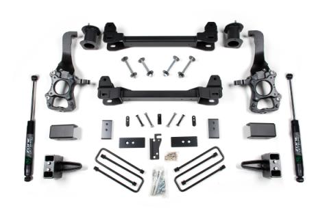 2014 F-150 2WD 6 Inch Lift Kit 4 Inch Rear Block With Nitro Shocks Zone Offroad
