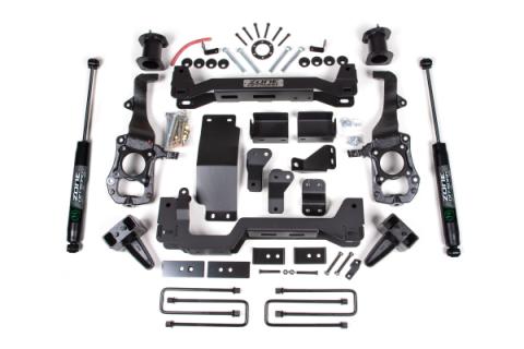 21-24 Ford F-150 4 Inch Zone Lift Kit Fox Adventure Shocks Zone Offroad
