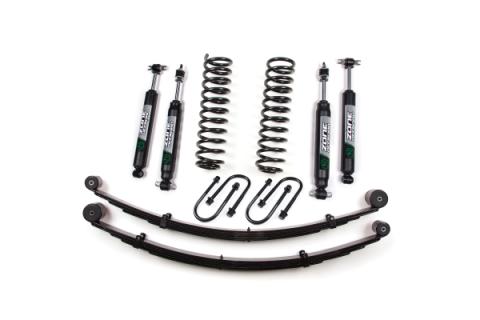 84-01 Jeep Cherokee XJ 3 Inch Lift Kit With Rear Springs -Dana 35 Nitro Shocks Zone Offroad