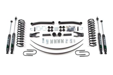 86-92 Jeep Commanche MJ 4.5 Inch Coil Spring Lift kit With Nitro Shocks Zone Offroad