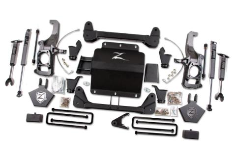 11-19 Silverado/Sierra 2500HD/3500HD 5.0 Inch Lift Kit With Top Overload With Fox Adventure  Shocks Zone Offroad