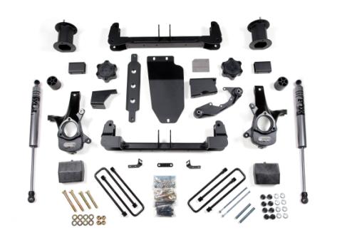 14-18 Silverado/Sierra 1500 4WD 6.5 Inch Alum/Stamped Arms Fox Adventure Shocks Zone Offroad