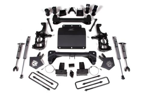 20-24 Silverado/Sierra 2500/3500 HD 5 Inch Lift Kit With Overload Fox Adventure Shocks Zone Offroad