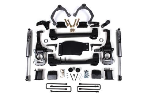 19-24 Silverado/Sierra 1500 4WD 6 Inch Lift Kit Fox Adventure Shocks Zone Offroad
