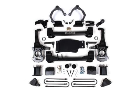 6 Inch Lift Kit For 2025 Silverado/Sierra 1500 4WD W/ARC 5 Inch Rear, Block Spacer Front, Rear Shock Spacer Zone Offroad