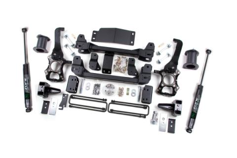2014 Ford F-150 6 Inch Lift Kit 4 Inch Rear Block With Nitro Shocks Zone Offroad