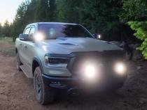 2019-Present Dodge RAM 1500 and 2019-Present TRX A-Pillar 4 Inch 360-Series LED Light Kit RIGID Industries