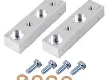 JK Rear Sway Bar Drop Bracket Kit Billet Alum 1.0 Inch Drop 07-18 Wrangler JK/JKU Synergy MFG