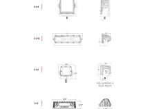 1x2 65 Degree DC Power Scene Light White Housing RIGID Industries