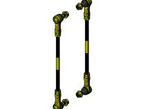 Jeep Wrangler Adjustable Rear Sway Bar End Link 07 Up JK/JL Adjustable Front Sway Bar End Link 07-18 JK Clayton Off Road