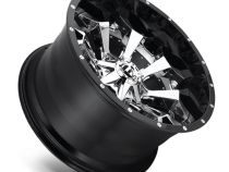Aluminum Wheels 22X10 Assault D246 8 On 180 Chrome/Gloss Black Lip 124.2 Bore -13 Offset 8 Spoke Fuel Off Road Wheels