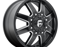 Dually Wheels 17X6.5 Maverick Dually D538 8 On 165.1 Black Milled 125.1 Bore 116 Offset 7 Spoke Front Dually Fuel Off Road Wheels