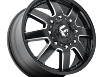 Dually Wheels 17X6.5 Maverick Dually D538 8 On 165.1 Black Milled 125.1 Bore 116 Offset 7 Spoke Front Dually Fuel Off Road Wheels