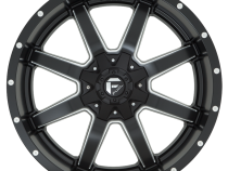 Aluminum Wheels 22X10 Maverick D538 5 On 127/5 On 135 Black Milled 87.1 Bore -24 Offset Fuel Off Road Wheels