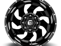 Dually Wheels 20X8.3 Cleaver Dually D574 8 On 165.1 Gloss Black Milled 117 Bore -221 Offset Multi Spoke Outer Dually Fuel Off Road Wheels