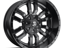 Aluminum Wheels 20X10 Sledge D596 5 On 114.3/5 On 127 Matte Black/Gloss Black Lip 78.1 Bore -18 Offset Fuel Off Road Wheels