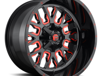 Aluminum Wheels 20X12 Stroke D612 5 On 114.3/5 On 127 Gloss Red/Milled 78.1 Bore -43 Offset Fuel Off Road Wheels
