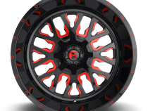 Aluminum Wheels 20X12 Stroke D612 5 On 114.3/5 On 127 Gloss Red/Milled 78.1 Bore -43 Offset Fuel Off Road Wheels