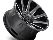 Aluminum Wheels 18X9 Contra D615 5 On 114.3/5 On 127 Gloss Black/Milled 78.1 Bore 1 Offset Multi Spoke Fuel Off Road Wheels