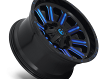 Aluminum Wheels 20X9 Hardline D646 5 On 139.7/5 On 150 Gloss Black/Candy Blue 110.3 Bore 1 Offset Fuel Off Road Wheels