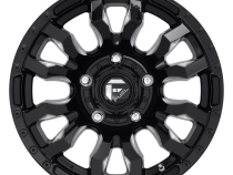 Aluminum Wheels 20X9 Blitz D673 5 On 127 Gloss Black Milled 71.5 Bore 1 Offset Multi Spoke 37 Lbs Fuel Off Road Wheels