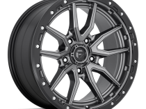 Aluminum Wheels 17X9 Rebel D680 5 On 127 Matte Gunmetal Gray Black Bead Ring 71.5 Bore 1 Offset Fuel Off Road Wheels