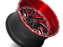 Aluminum Wheels 20X10 Triton D691 5 On 114.3/5 On 127 Candy Red/Milled 78.1 Bore -18 Offset Mesh Spoke Fuel Off Road Wheels