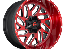 Aluminum Wheels 24X12 Triton D691 5 On 127/5 On 139.7 Candy Red Milled 87.1 Bore -44 Offset Mesh Spoke Fuel Off Road Wheels