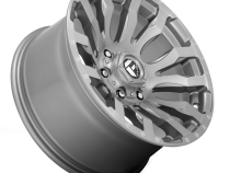 Aluminum Wheels 20X9 Blitz D693 5 On 127 Brushed Gunmetal Gray Tinted Clear 71.5 Bore 1 Offset Multi Spoke Fuel Off Road Wheels