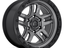 Aluminum Wheels 17X9 AMMO D701 5 On 127 Matte Gunmetal Gray W/Black Bead Ring 71.5 Bore 1 Offset 5 Spoke Fuel Off Road Wheels