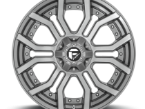 Aluminum Wheels 22X10 Rage Platinum D713 6 On 135/6 On 139.7 Brushed Gunmetal Gray Tinted Clear 106.1 Bore -18 Offset Fuel Off Road Wheels