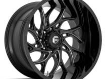 Aluminum Wheels 24X14 Runner D741 6 On 139.7 Gloss Black Milled 106.1 Bore -75 Offset Fuel Off Road Wheels