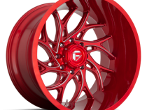 Aluminum Wheels 24X14 Runner D742 5 On 127 Candy Red Milled 71.5 Bore -75 Offset Fuel Off Road Wheels