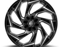 Aluminum Wheels 22X10 Reaction D753 5 On 114.3/5 On 127 Gloss Black/Milled 78 Bore -18 Offset Fuel Off Road Wheels