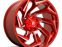 Aluminum Wheels 24X12 Reaction D754 6 On 135/6 On 139.7 Candy Red Milled 106.1 Bore -44 Offset Fuel Off Road Wheels