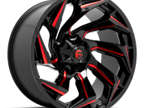 Aluminum Wheels 18X9 Reaction D755 5 On 114.3/5 On 127 Gloss Black Milled Red Tint 78.1 Bore -12 Offset Fuel Off Road Wheels