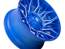 Aluminum Wheels 22X10 Twitch D770 5 On 114.3/5 On 127 Anodized Blue Milled 78 Bore -18 Offset Fuel Off Road Wheels
