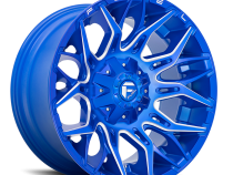 Aluminum Wheels 22X12 Twitch D770 5 On 114.3/5 On 127 Anodized Blue Milled 78 Bore -44 Offset Fuel Off Road Wheels