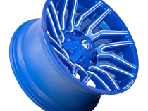 Aluminum Wheels 22X12 Typhoon D774 5 On 114.3/5 On 127 Anodized Blue Milled 78 Bore -44 Offset Fuel Off Road Wheels