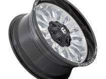 Aluminum Wheels 20X10 Arc D798 5 On 127/5 On 139.7 Silver/Brushed Face-Milled Black Lip 87.1 Bore -18 Offset Fuel Off Road Wheels