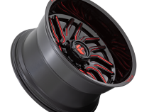 Aluminum Wheels 20X9 Hurricane D808 5 On 127 Gloss Black/Red Milled 71.5 Bore 1 Offset Fuel Off Road Wheels