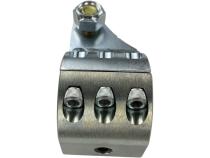 Apex Chassis Heavy Duty Stabilizer Clamp Double Shear Hydro Assist  Zinc 1.5 Inch ID
