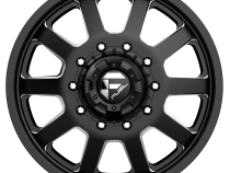 Dually Wheels 24X8.25 FF09D Dually DE09 BK 10 On 225 Matte Black Milled 170.1 Bore 105 Offset Front Dually Fuel Off Road Wheels