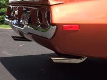 Exhaust Tail Pipe Tip Set 67-81 F-Body 2.5 in Long Hockey Stick Clamp On Hardware Not Incl Polished 304 Stainless Steel Pair Pypes Exhaust