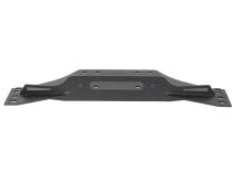 Jeep TJ Winch Plate Steel 97-06 Wrangler TJ Black Textured Powdercoat Piranha Series Fishbone Offroad