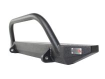 Jeep TJ Front Bumper W/Winch Guard 97-06 Wrangler TJ Rubicon and Unlimited Steel Black Textured Powdercoat Piranha Series Fishbone Offroad