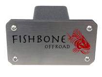 Hitch Cover For 2 Inch Hitch Black Powdercoated Steel Fishbone Offroad