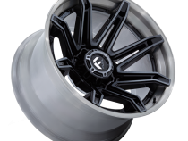 Aluminum Wheels 22X10 Brawl FC401BT 6 On 135 Gloss Black Brushed Dark Tint 87.1 Bore -18 Offset Fuel Off Road Wheels