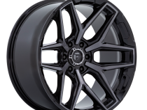 Aluminum Wheels 18X9 Flux 6 FC854BT 6 On 114.3 Gloss Black Brushed Gray Tint 66.06 Bore 20 Offset Fuel Off Road Wheels